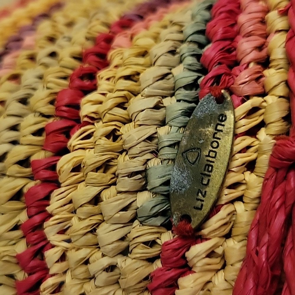 Liz Claiborne colorful straw hat - Picture 2 of 4